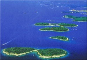 Escursione, gita ni barca attorno le isole di Rovigno